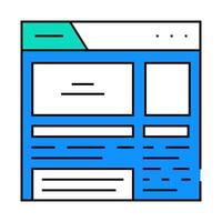 rich snippets seo icon color illustration vector