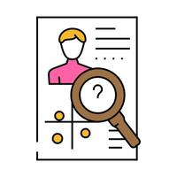 user research ux ui design icon color illustration vector