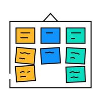 card sorting ux ui design icon color illustration vector