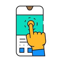 user testing ux ui design icon color illustration vector