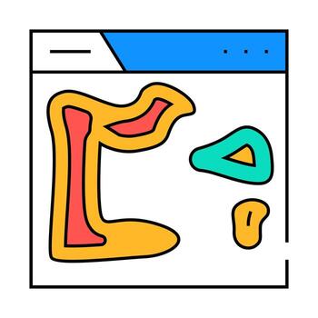 heatmap ux ui design icon color illustration vector