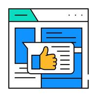 design critique ux ui icon color illustration vector