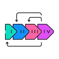 user centered design ucd icon color illustration vector