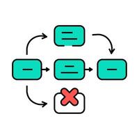 guerrilla testing ux ui design icon color illustration vector