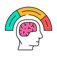cognitive load ux ui design icon color illustration vector