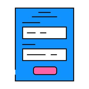 microcopy ux ui design icon color illustration vector