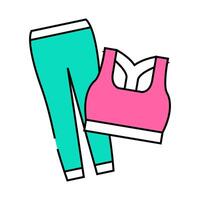 activewear clothing icon color illustration vector