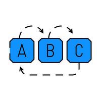 redirect chain seo icon color illustration vector