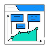 evergreen content seo icon color illustration vector