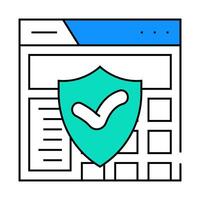 trust signals seo icon color illustration vector