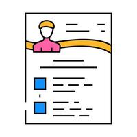 keynote speaker icon color illustration vector