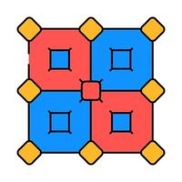 error correction quantum technology icon color illustration vector