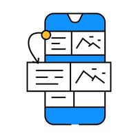 passage indexing seo icon color illustration vector