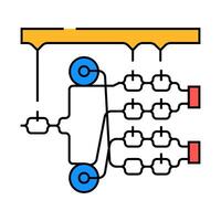 photonics quantum technology icon color illustration vector