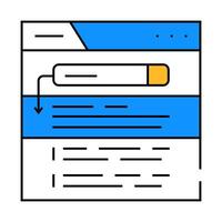zero click searches seo icon color illustration vector