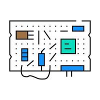 diy electronics tech enthusiast icon color illustration vector