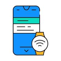 smart device tech enthusiast icon color illustration vector