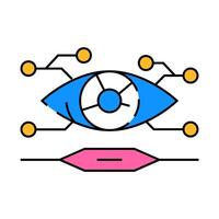 future focused tech enthusiast icon color illustration vector