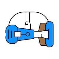 cutting edge design tech enthusiast icon color illustration vector
