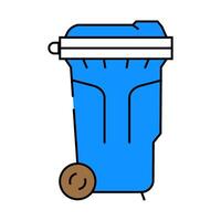 zero waste sorting icon color illustration vector