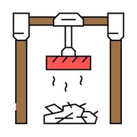 paper recycling waste sorting icon color illustration vector