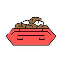 waste to energy sorting icon color illustration vector