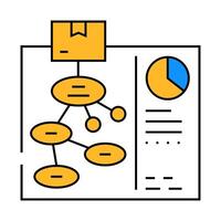 use case analysis icon color illustration vector