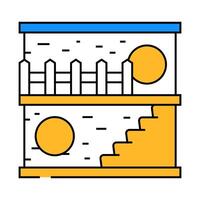 hamster pet house icon color illustration vector