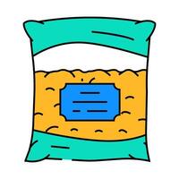 hamster bedding pet icon color illustration vector