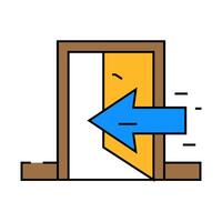 indoor use only product label caution icon color illustration vector