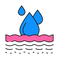 fast absorbing product label caution icon color illustration vector