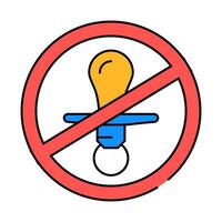 age prevent product label caution icon color illustration vector