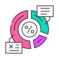 resource allocation business process icon color illustration vector