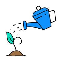 lead nurturing business process icon color illustration vector