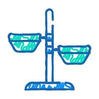 dog plates icon doodle illustration vector