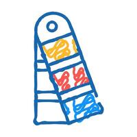 spectrum for color matching icon doodle illustration vector