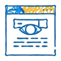 search web site seo optimization icon doodle illustration vector