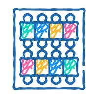 threads set icon doodle illustration vector