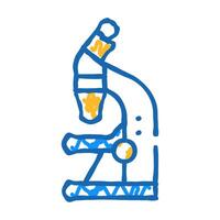 microscope tool sign icon doodle illustration vector