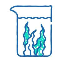 algae cultivation for bio fuel icon doodle illustration vector