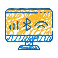 connection operating system icon doodle illustration vector