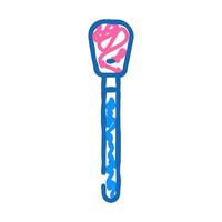 stick for cleaning fragile items icon doodle illustration vector