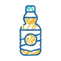 oil bottle flat icon doodle illustration vector