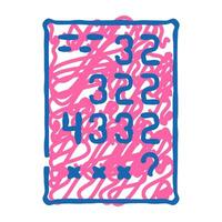 logical tasks icon doodle illustration vector