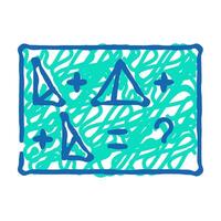 tasks with shapes icon doodle illustration vector