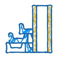 draining system building material icon doodle illustration vector