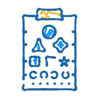 sivtsev table, stand for training vision icon doodle illustration vector