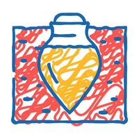 qvevri for storage wine icon doodle illustration vector