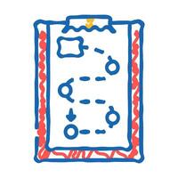logistics service monitoring icon doodle illustration vector