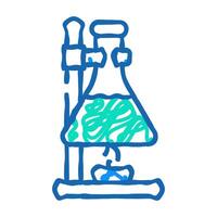 experiments in laboratory tool icon doodle illustration vector